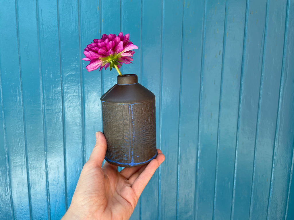 hand built pottery vase