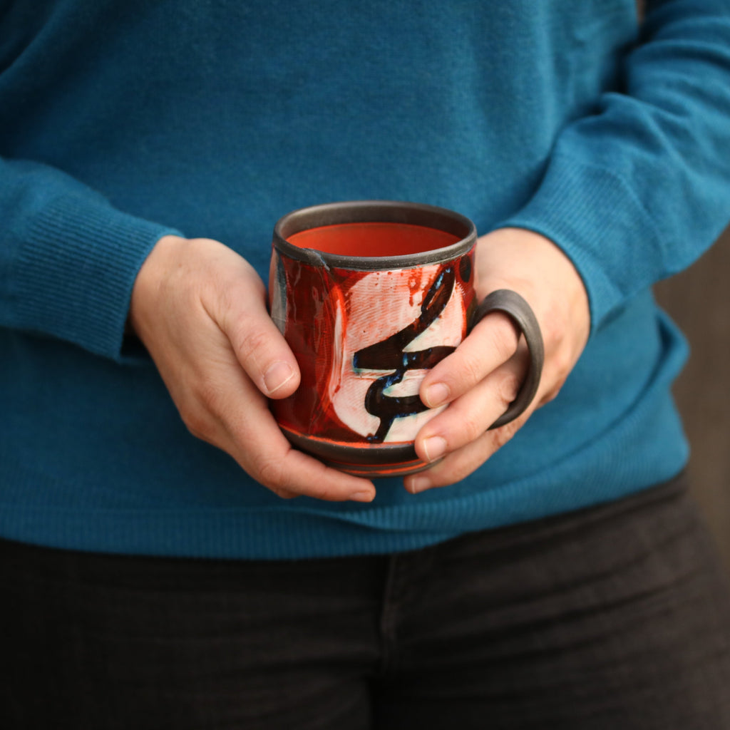 handbuilt pottery mug