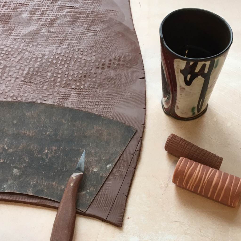 Hand-Built Slab Ceramic Cups online workshop