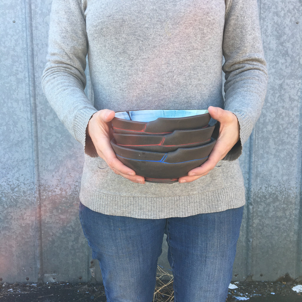 Ceramic slab Bowl online course from Ceramic Artis Naomi Clement