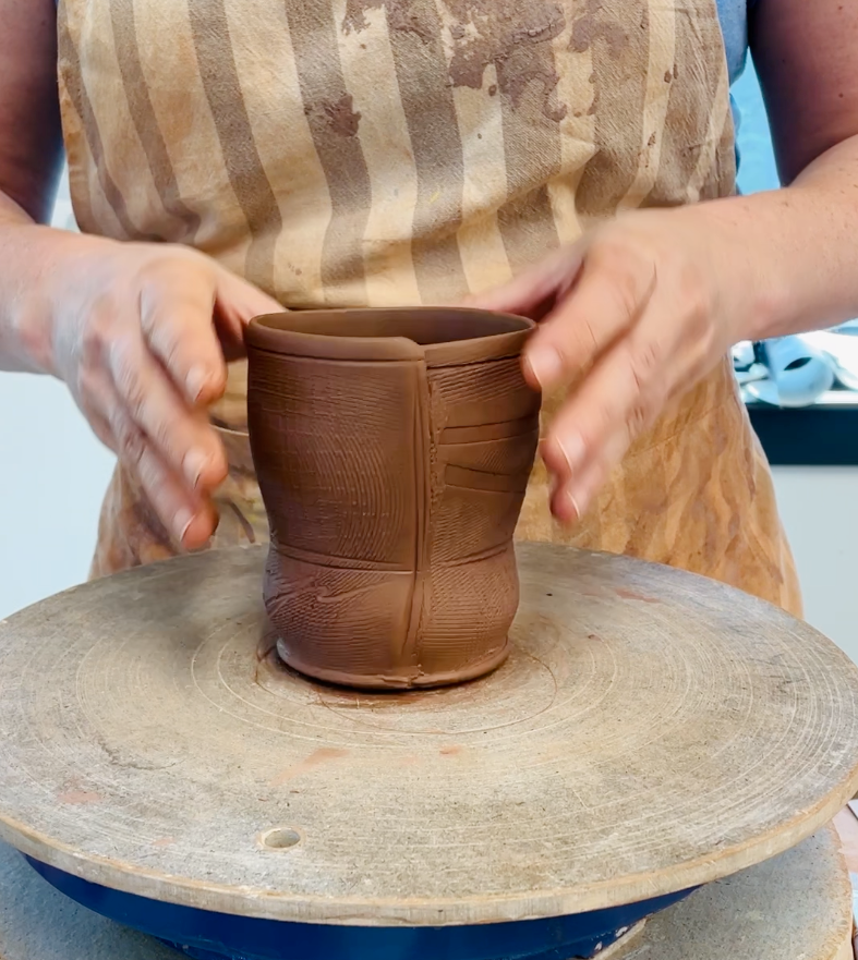 Hand-Built Slab pottery Cups virtual workshop